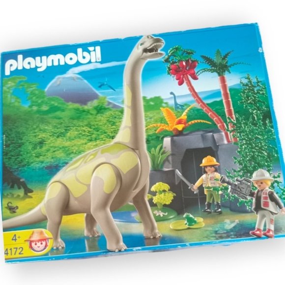 playmobil Toys Playmobil 472 Dinosaurs Brachiosaurus Discontinued Rare New In Box Poshmark